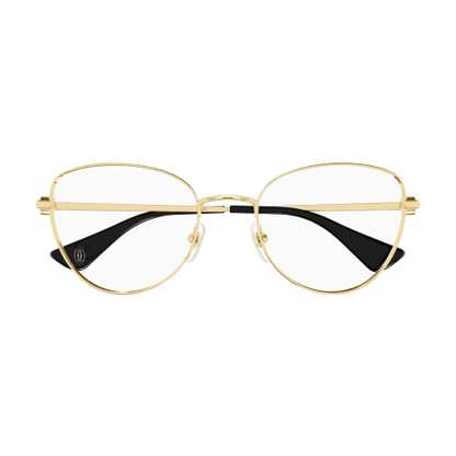 C de Cartier Cat Eye Metal Eyeglasses