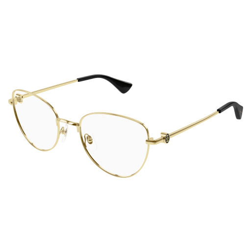 C de Cartier Cat Eye Metal Eyeglasses