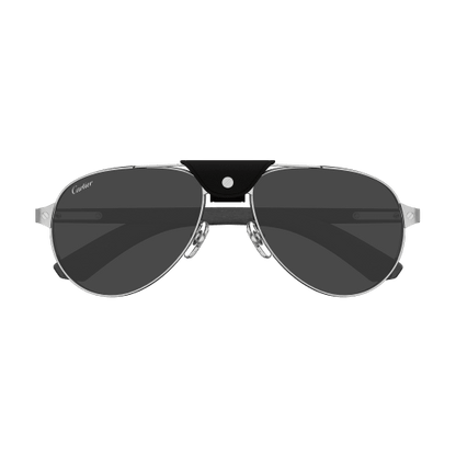 Santos de Cartier Aviator Metal Polarized Sunglasses