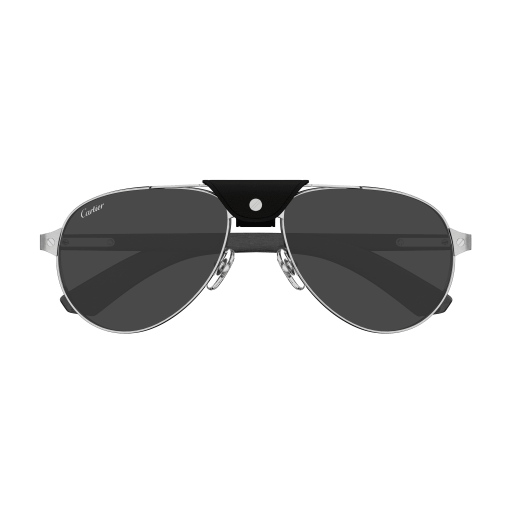 Santos de Cartier Aviator Metal Polarized Sunglasses
