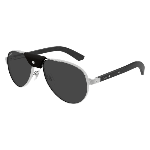 Santos de Cartier Aviator Metal Polarized Sunglasses