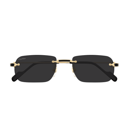Première de Cartier Rectangular Rimless Sunglasses