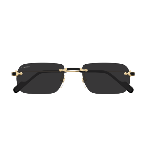Première de Cartier Rectangular Rimless Sunglasses