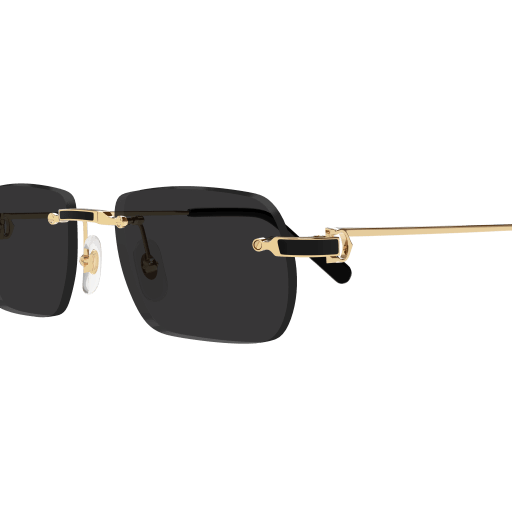 Première de Cartier Rectangular Rimless Sunglasses