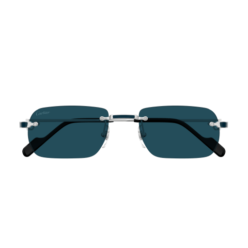 Première de Cartier Rectangular Rimless Sunglasses