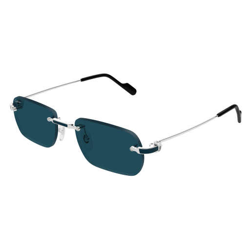Première de Cartier Rectangular Rimless Sunglasses