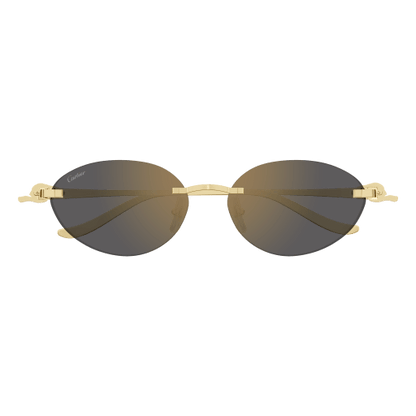 Panthère de Cartier Oval Rimless Sunglasses