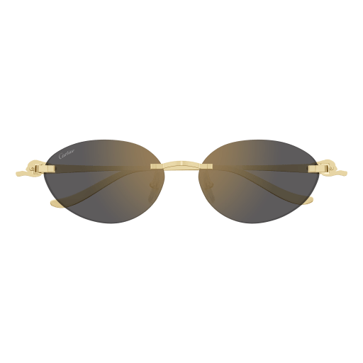 Panthère de Cartier Oval Rimless Sunglasses