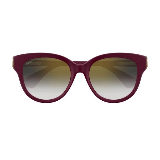 C de Cartier Round Cat Eye Acetate Sunglasses