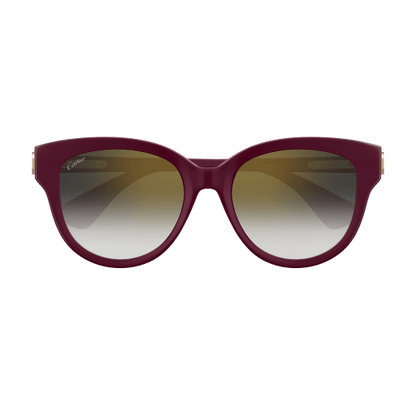 C de Cartier Round Cat Eye Acetate Sunglasses