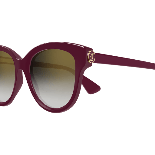 C de Cartier Round Cat Eye Acetate Sunglasses