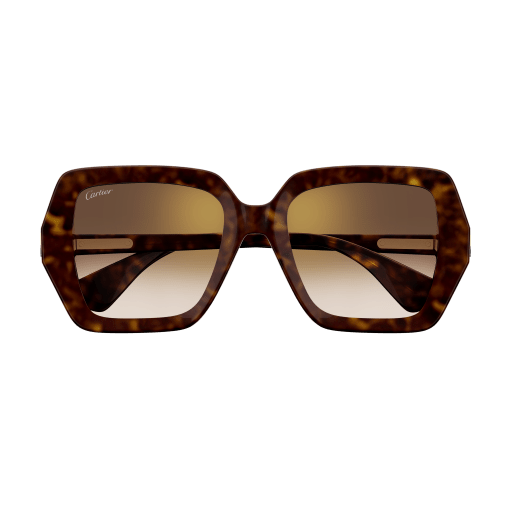 C de Cartier Oversized Square Acetate Sunglasses