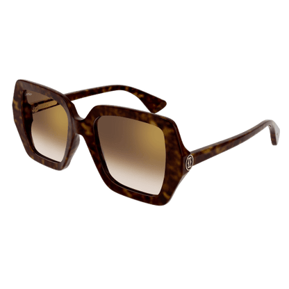 C de Cartier Oversized Square Acetate Sunglasses
