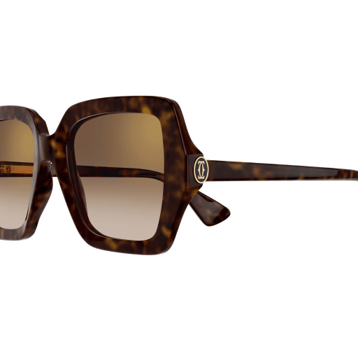 C de Cartier Oversized Square Acetate Sunglasses