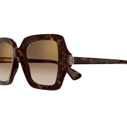 C de Cartier Oversized Square Acetate Sunglasses