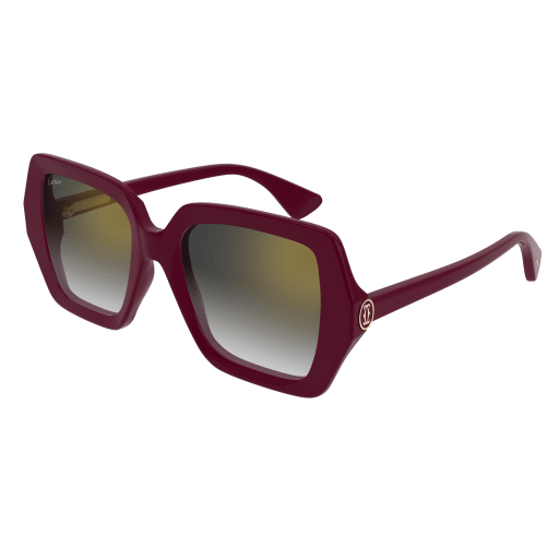 C de Cartier Oversized Square Acetate Sunglasses
