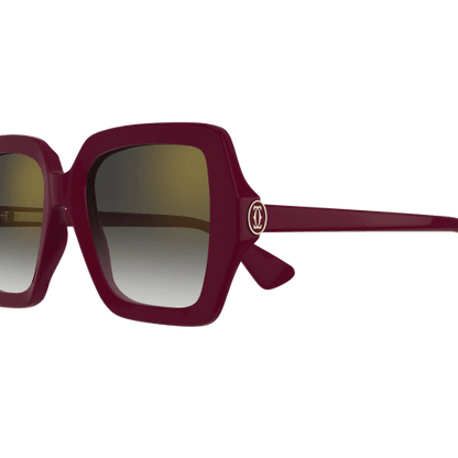 C de Cartier Oversized Square Acetate Sunglasses