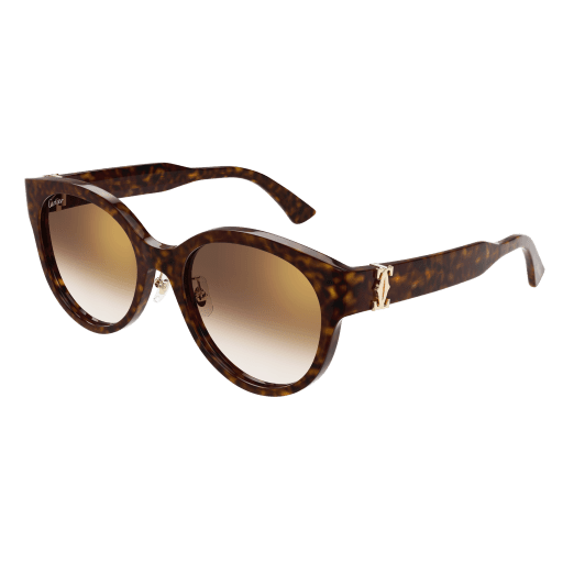 C de Cartier Round Acetate Sunglasses