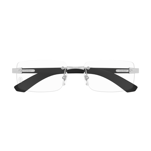 C Allongé de Cartier Motif Rimless Wood Eyeglasses