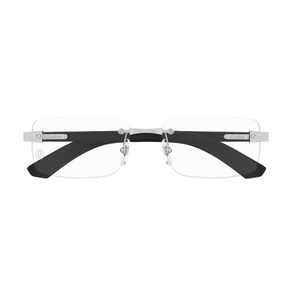 C Allongé de Cartier Motif Rimless Wood Eyeglasses