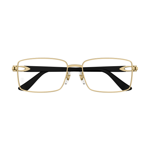 C Allongé de Cartier Motif Rectangular Metal Eyeglasses