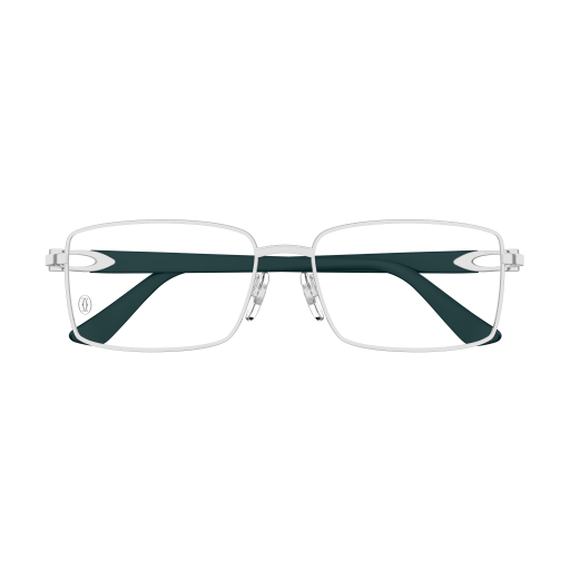 C Allongé de Cartier Motif Rectangular Metal Eyeglasses