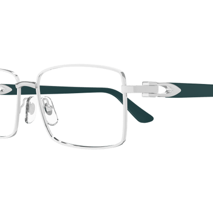 C Allongé de Cartier Motif Rectangular Metal Eyeglasses