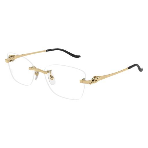 Panthère de Cartier Cat Eye Rimless Eyeglasses