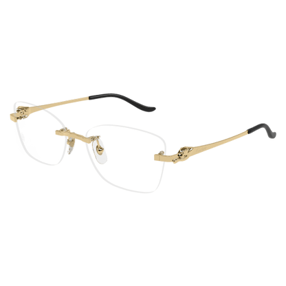 Panthère de Cartier Cat Eye Rimless Eyeglasses