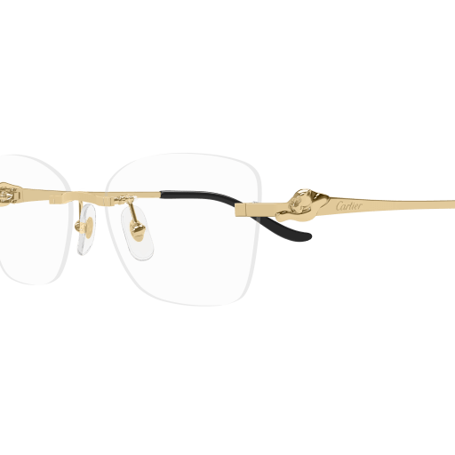 Panthère de Cartier Cat Eye Rimless Eyeglasses