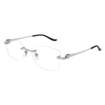 Panthère de Cartier Cat Eye Rimless Eyeglasses