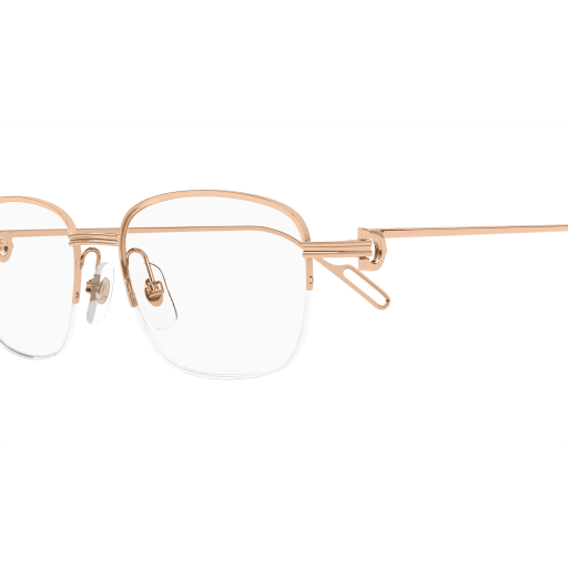 Precious Première de Cartier Half Rim Solid Gold Eyeglasses