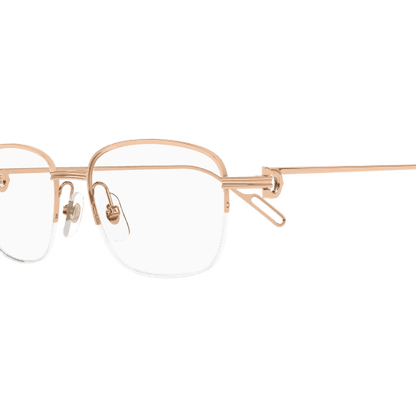 Precious Première de Cartier Half Rim Solid Gold Eyeglasses