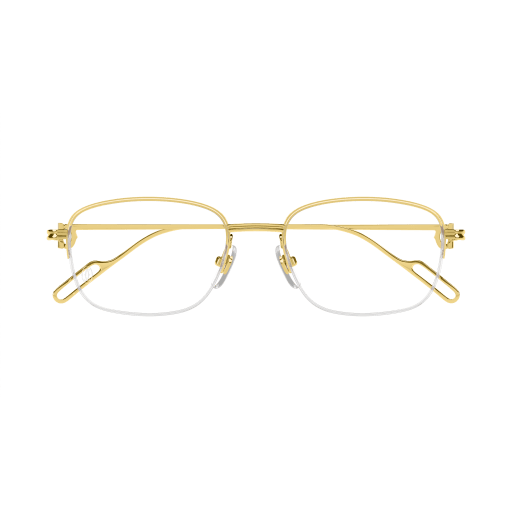 Precious Première de Cartier Half Rim Solid Gold Eyeglasses