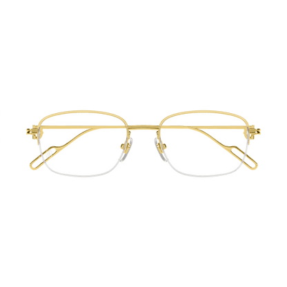 Precious Première de Cartier Half Rim Solid Gold Eyeglasses