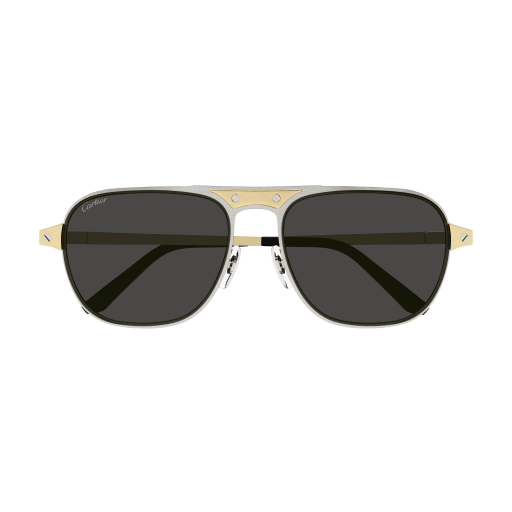 Santos de Cartier Aviator Metal Sunglasses