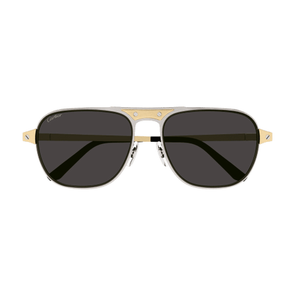Santos de Cartier Aviator Metal Sunglasses