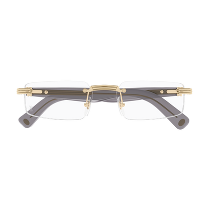 Première de Cartier Rectangular Rimless Eyeglasses