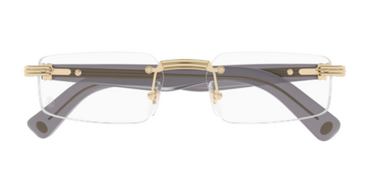 Première de Cartier Rectangular Rimless Eyeglasses