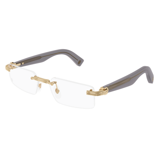 Première de Cartier Rectangular Rimless Eyeglasses