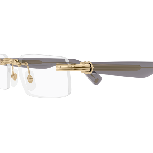 Première de Cartier Rectangular Rimless Eyeglasses