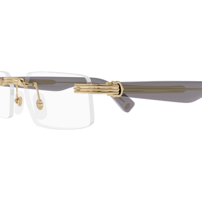 Première de Cartier Rectangular Rimless Eyeglasses