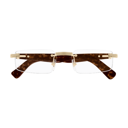 Première de Cartier Rectangular Rimless Eyeglasses