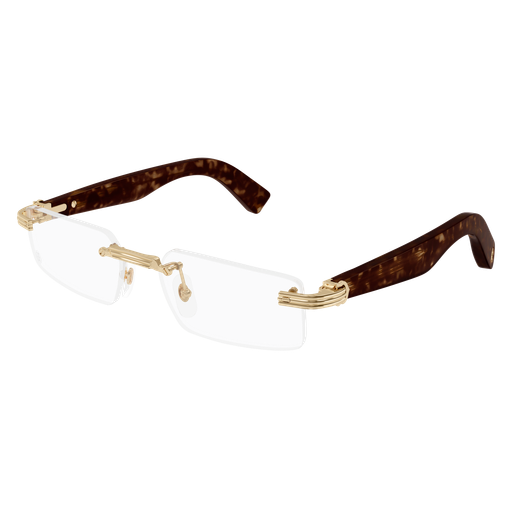 Première de Cartier Rectangular Rimless Eyeglasses