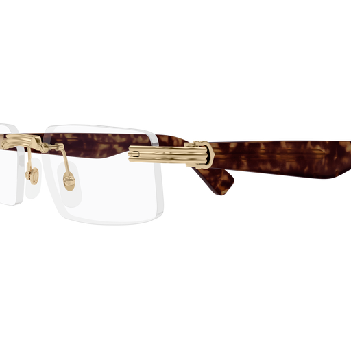 Première de Cartier Rectangular Rimless Eyeglasses