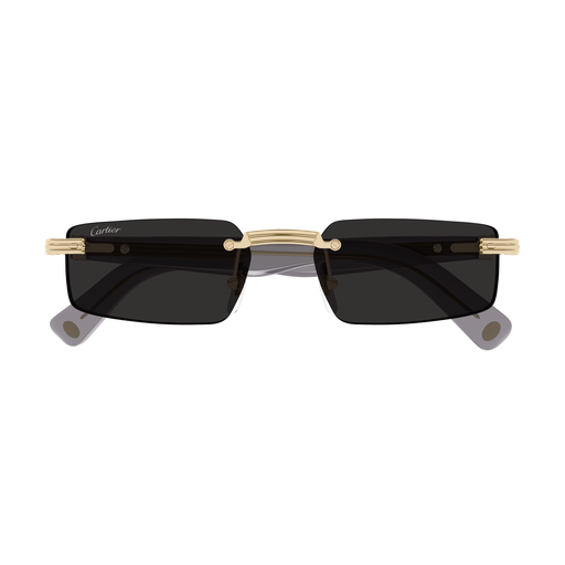 Première de Cartier Rectangular Rimless Sunglasses