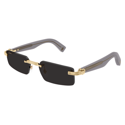 Première de Cartier Rectangular Rimless Sunglasses