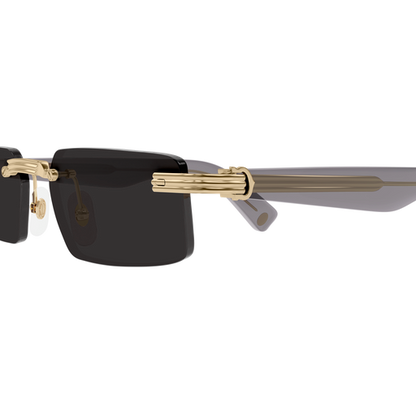 Première de Cartier Rectangular Rimless Sunglasses