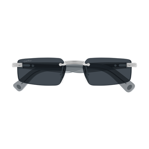 Première de Cartier Rectangular Rimless Sunglasses