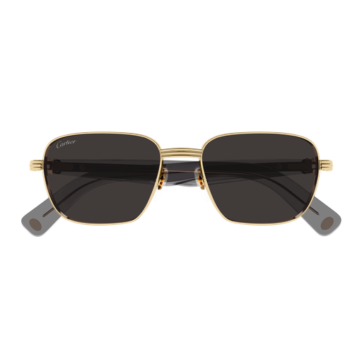 Première de Cartier Square Metal Sunglasses